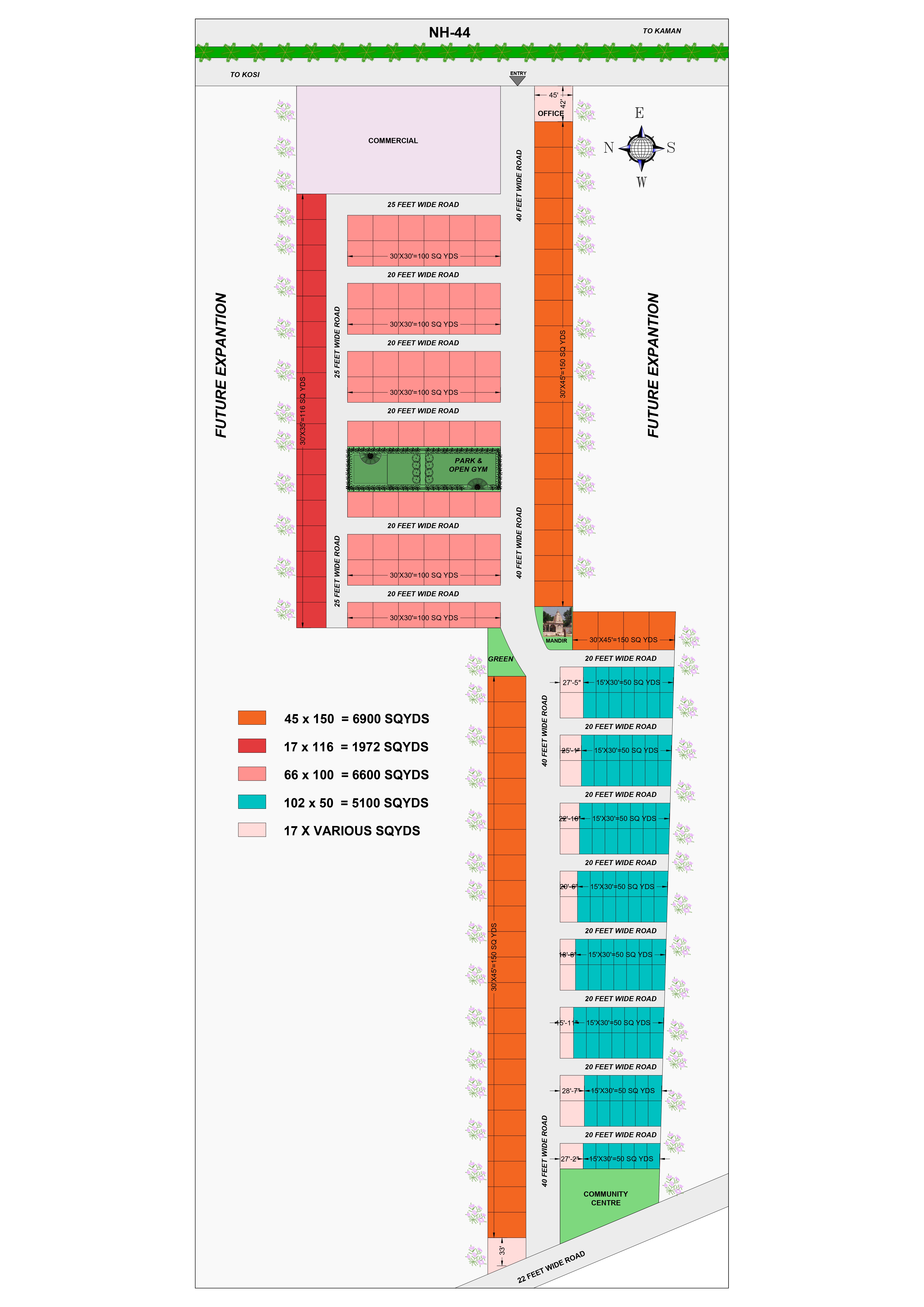 Radha Madhav Orchid Plotted Layout Site Plan Map